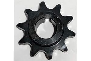 KART SUPPLY Sprocket 10 Tooth C Type, 40/41/420 Chain, 5/8 Bore, 3/16″ Keyway,