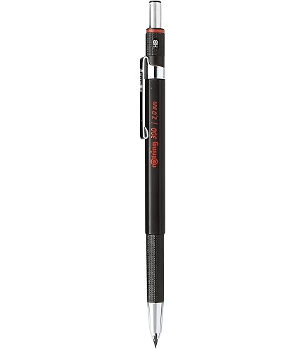Porte-mine ROtring Visuclick 0,5 Mm - Mine 2B Orange Fluo - Mécanisme Click Ultra Fluide