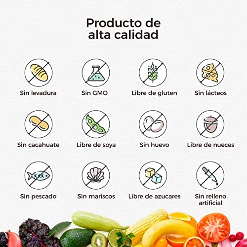 Blanca Probióticos para mujer Vitalitown Con prebióticos, enzimas digestivas y arándanos Vegano y sin OMG 30 cápsulas vegetales 30 cepas