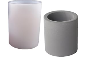 NINEXY Round Pen Holder Concrete Flower Pot Silicone Mold Succulent Planter Cement Clay Mold Vase Plaster Candle Jar Mould