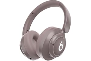 Basike Fone de Ouvido Bluetooth, ANC Cancelamento de Ruído Ativo Headphone Bluetooth 5.4 Headset com Microfone, Certificação Hi-Res Audio, 30 horas reprodução, LE29 (Rosa)