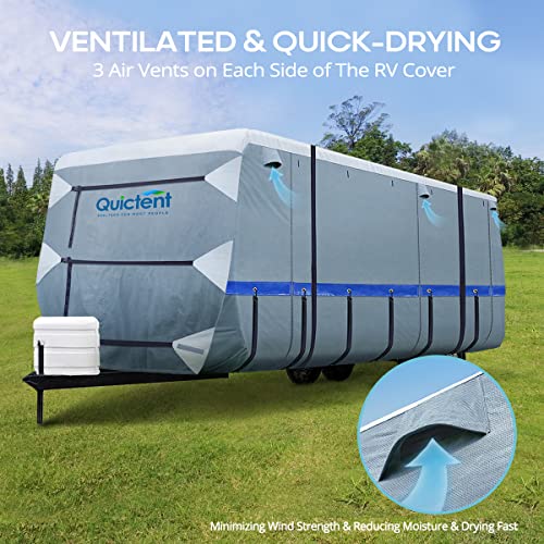 Quictent Upgraded Travel Trailer RV Cover, ExtraThick 6ply Camper