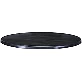 Holland Bar Stool 36" Diameter Black Steel, Indoor/Outdoor All-Season EnduroTop Table Top