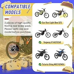 Replacement Genuine Front and Rear Basin Brake Pads