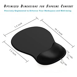 ErgoComfort Gel Wrist Rest Mouse Pad-Ergonomic