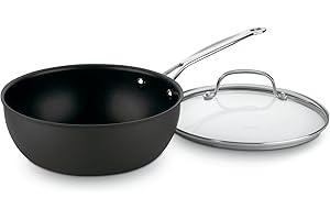 CUISINART 635-24 Chef's Classic Nonstick Hard-Anodized 3-Quart Pan with Cover