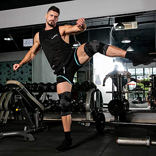 SKDK Knee Brace for Knee Pain Knee Support Compression Sleeves with Removable Bands , ACL, for Gym, Working Out, Running, Injury Recovery, Basketball and More Sports