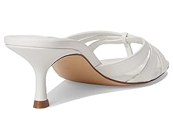 Steve Madden Women's Cary Heeled Sandal, White