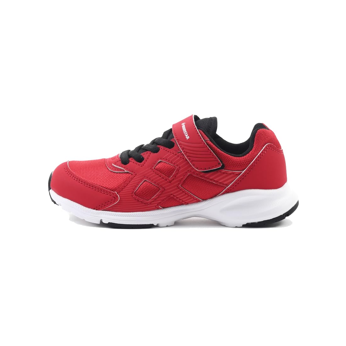 [ムーンスター] スニーカー 運動靴 軽量 マジック 19cm~24.5㎝ キッズ 男の子 女の子 レッド 23.5 cm 2E商品画像