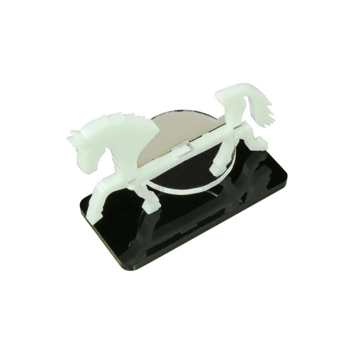 LITKO Horse Character Mount With 25X50Mm Base, White