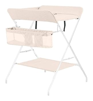 beige changing table