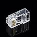 CableCreation Cat6 RJ45 Connectors, 50-Pack Cat6 RJ45 Ends, Ethernet Cable Crimp Connectors UTP Network Plug for Solid Wire and Standard Cable, Transparent