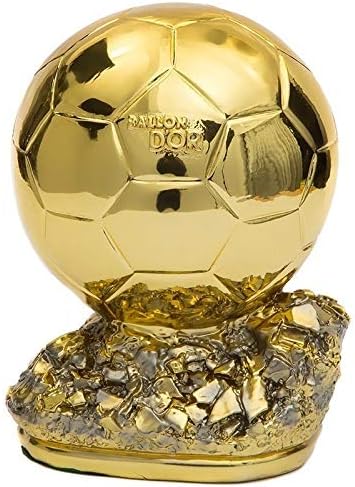 YWEHAPPY Mini Ballon d'Or Trophy 15cm Duplicate 2018 France Football Magazine Best Player Resin Gold Ball Cup Soccer Fans Souvenirs Gifts