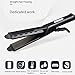 Ceramic Tourmaline Ionic Flat Iron Hair Straightener – Anti-static Wet & Dry Steam Hair Straightener with Four-gear Temperature Adjustment – Professional Salon Hair Care for All Hair Types (Black)thumb 2