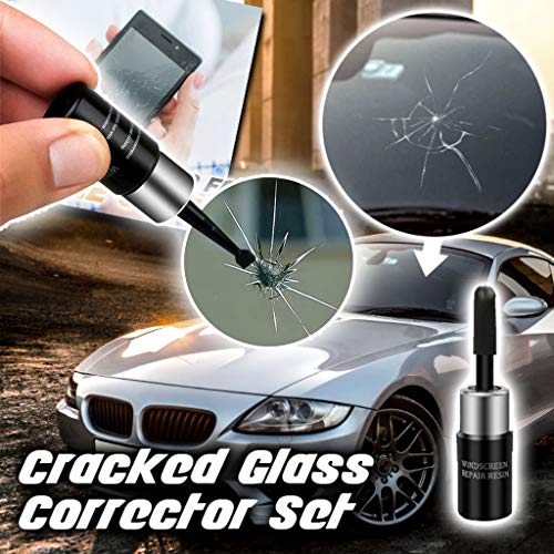Automotive Glass Nano Repair Fluid - Windshield Cracked Repair Kit, Auto Windshield Crack Chip Repair Resin Car Scratch Quick Remover (1 x Repair Fluid 5 x Cure Strips 1 x Scraper) - Thumbnail 3