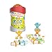 Guidecraft Grippies Stackers - 24 Piece Set, Stem Soft Grip Magnetic Building Toy for Toddlers