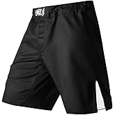 LAFROI Mens MMA Cross Training Boxing Shorts Trunks Fight Wear with Drawstring and Pocket-QJK01