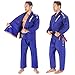 Elite Sports BJJ GI for Men IBJJF Kimono BJJ Jiujitsu GIS W/Preshrunk Fabric & Free Belt (See Special Sizing Guide) (Blue, A1)