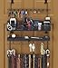 Longstem Organizers Over The Door/Wall Hanging Men's Tie and Belt Rack Organizer Valet Patented in Black 43 Hooks for Men’s Organization