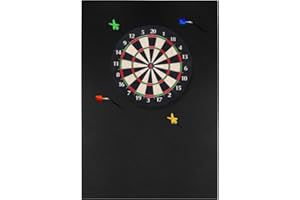 MUBOZEST Dart Board Wall Protectors, 36" H X 24" W X 0.5" Thickness, Felt Wall Tiles Dart Board Wall Protector, Dart Board Surround, Dartboard Wall Protector, Dart Board Backboards Cork Board Alternative