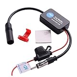 BaiFM Car Radio FM AM Antenna Signal Amplifier Booster ANT-208 12V for Marine Car Boat RV
