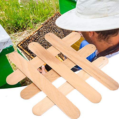 6pcs Beekeeping Wood Strips, Bee Wax-moth Larva Killer Treatment Tools Wood Strips Beekeeping Pest Control for Beekeeper
