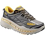 Hoka One One Mens Stinson 3 ATR Trail Running Shoes, Grey/Gold Fusion - Medium / 12 D