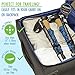 Equipeak Nordic Walking Poles for Women & Men - Aluminum Foldable Hiking Poles with Cork & Eva Handle Grip for Balance Support, Collapsible Walking Sticks for Travel, Adjustable Folding Trekking Pole