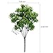 GTIDEA 4 Pcs Artificial Plants Outdoor Faux Greenery Stems Fake Plastic Plants for Bedroom Aesthetic Home Kictchen Office Wedding Table Centerpieces Décor(12.6 Inch)