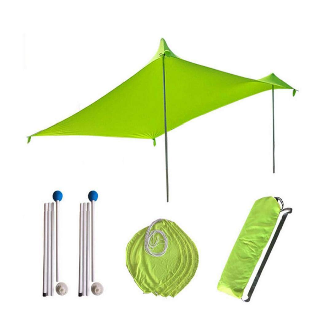 Buy Beach Sunshade Sun Shade Canopy with 4 Sand Anchors 2 Aluminum