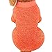 vmree Dog Apparel, Pet Dogs Puppy Fleece Sweater Clothes Autumn Winter Warm Sweater (S, Orange)