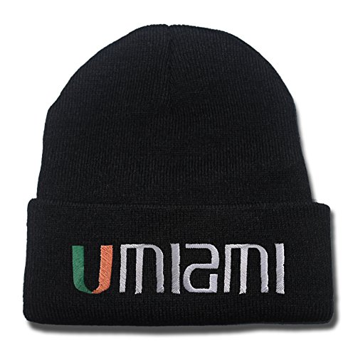 HEJIAXIN Miami Hurricanes Logo Beanie 
