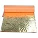 Barnabas Blattgold Imitation Gold Leaf, 25 Sheets, 5.5 inch, Metal Foil Leaf for Painting, Arts and Crafts