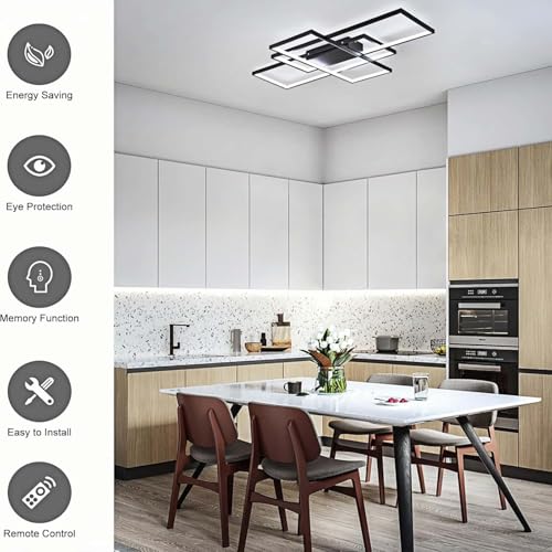 Lumbryzn Modern Dimmable LED Ceiling Light, Living Room and Bedroom Lamp, LED Ceiling Light for Kitchen, Office and Living Room Decorative