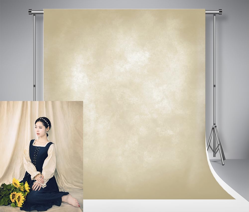 Kate Backdrops 1.5x2.2m Classic Apricot Texture Photo Backdrops Abstract Gradient Apricot Photography Backgrounds Microfiber Portrait Props for Photography Studio