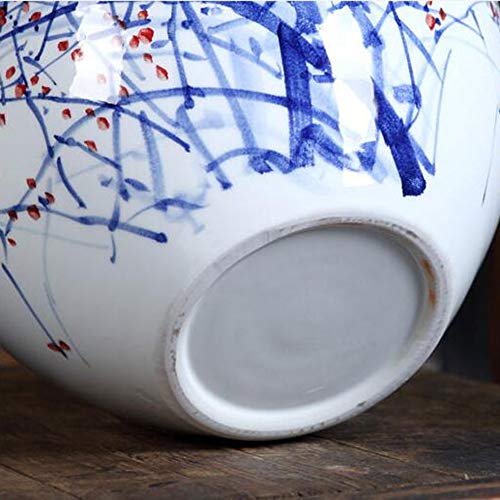 Home Living Room vase Decoration Hand-Painted Blue and White Porcelain vase Decoration Ceramic Flower vase vase Study Table vase Decoration