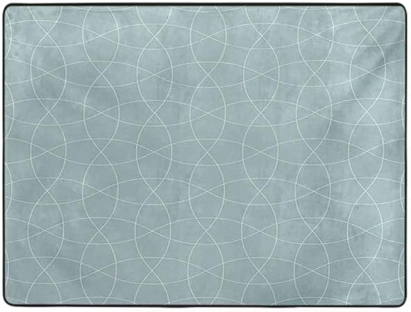 Alfombra tradicional árabe enredada con patrón de celosía oriental para