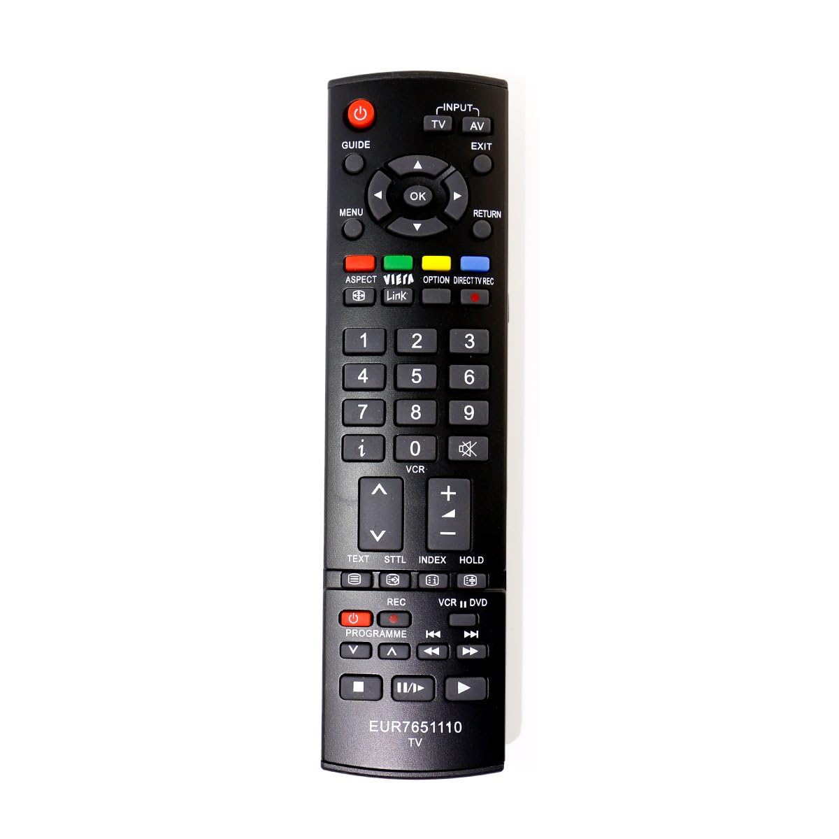 VINABTY EUR7651110 Remote Control apply for Panasonic TV TH-42PX60 TH-50PX60 TH-42PX60B TH42PE30PD TH-42PA45E TH37PE30 Th-42pa60e