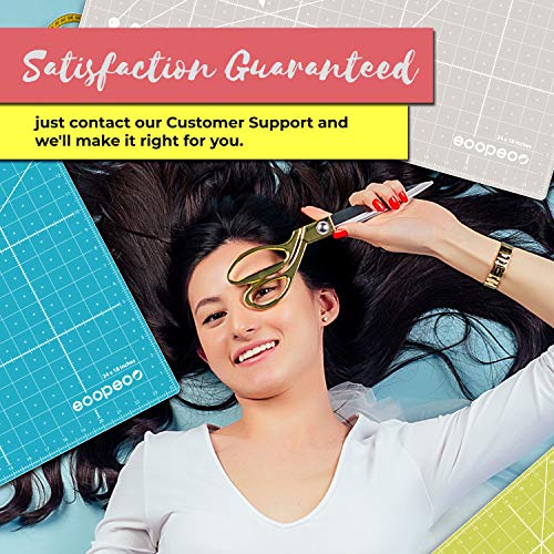 Ecopeco 18x24 Inch Green 5Ply Double Sided NonToxic Cutting Mat for