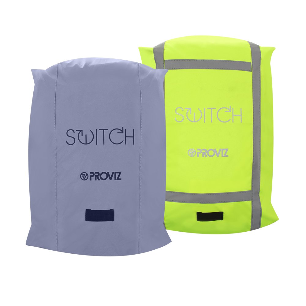 Proviz Switch Waterproof Reflective Backpack Rucksack Cover 35L, Hi Visibility Rain Cover