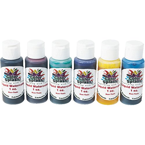 S&S Worldwide 1-oz. Color Splash! Liquid Watercolors (set of 6)
