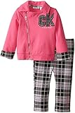 Calvin Klein Baby Girls' Pink Jacket with Plaided Pants
