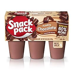 Super Snack Pack Chocolate Pudding Cups, 6 Count, 8