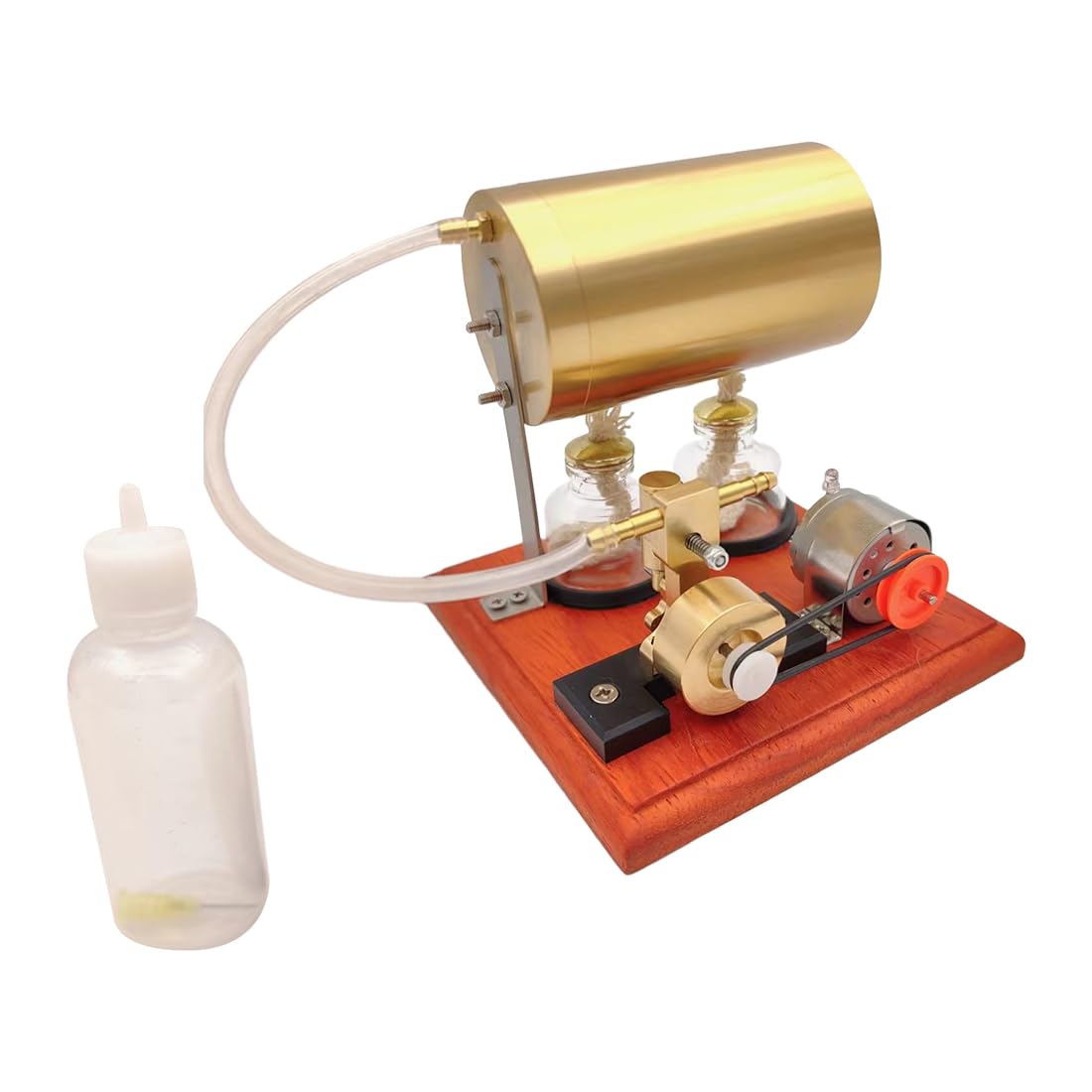 Photo 1 of Steam Engine Model with Boiler DIY Kit, 2025 Full Metal Mini Oscillating Steam Engine Generator Model Kit That Works with LED Bulb