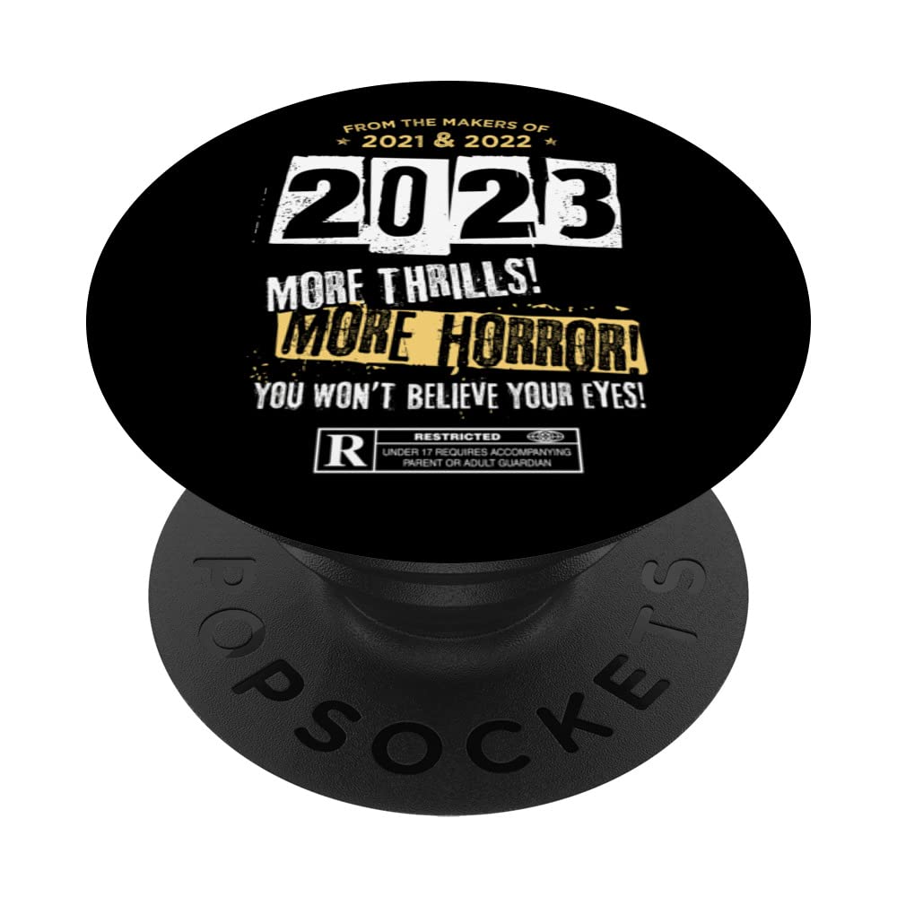 Funny 2023 Happy New Year Great Reset 1984 Freedom PopSockets Swappable PopGrip