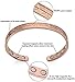 Pure Copper Magnetic Bracelet - Arthritis Pain Reliever - 8 Powerful Magnets! - Adjustable Size for Men and Women - by Native Edge (Copper)