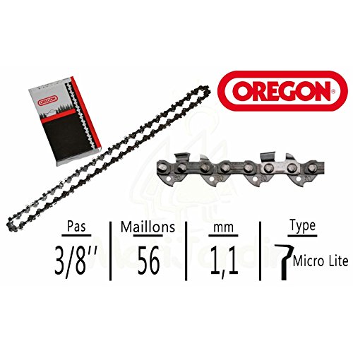 Oregon 90PX056E Chamfer Chisel Chain with BDL, 3/8-inch Pitch, 0.042 ...