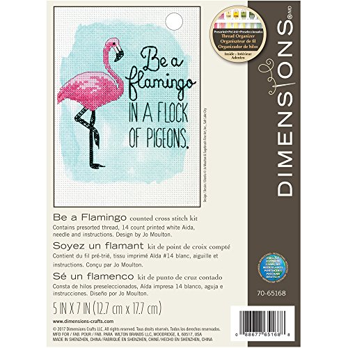 Dimensions Needlecrafts Be a Flamingo, Counted Cross Stitch Kit
