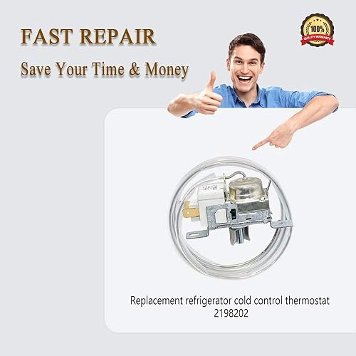2198202 Refrigerator Cold Control Thermostat Replacement - Compatible With Whirlpool, Kenmore & More - View #12