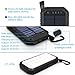 Solar Charger, Dostyle 8000mAh Portable Solar Power Bank External Backup Battery Pack 3 USB Ports Solar Phone charger with 21 LED light for iPhone, iPad, Samsung Galaxy & other Android Smart Devices